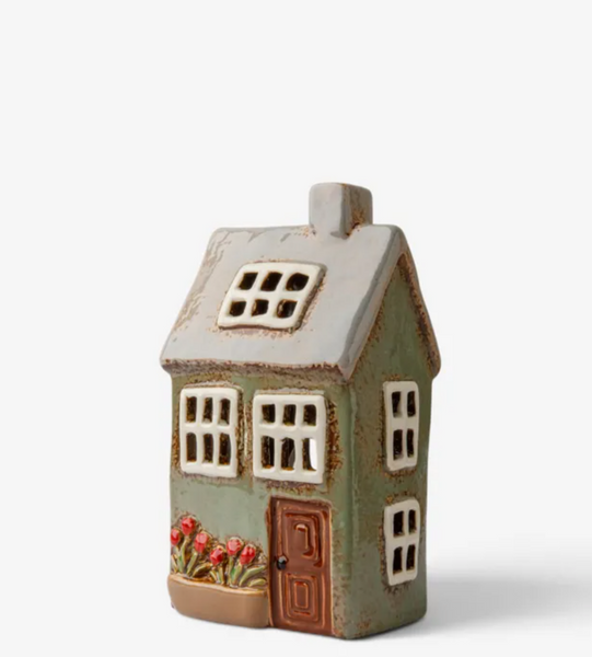 Tealight Town - sage TTS
