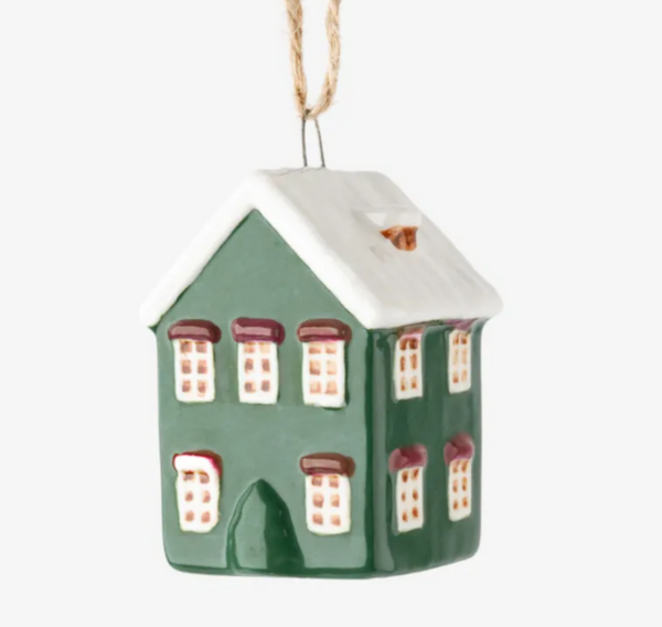 Tealight Town - Green hanging decoration