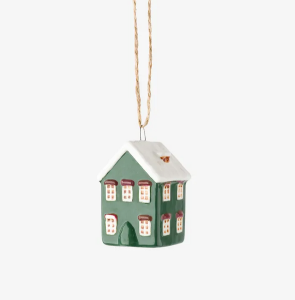 Tealight Town - Green hanging decoration