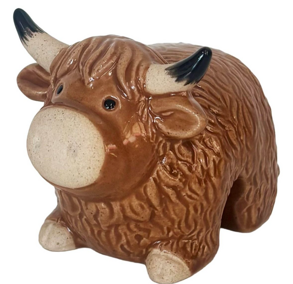 Pot Sitter Highland Cow