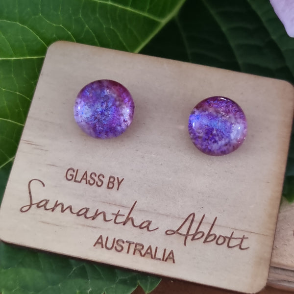 Earrings - Samantha Abbott Glass Studs - 89