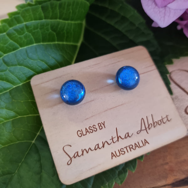 Earrings - Samantha Abbott Glass Studs - 86
