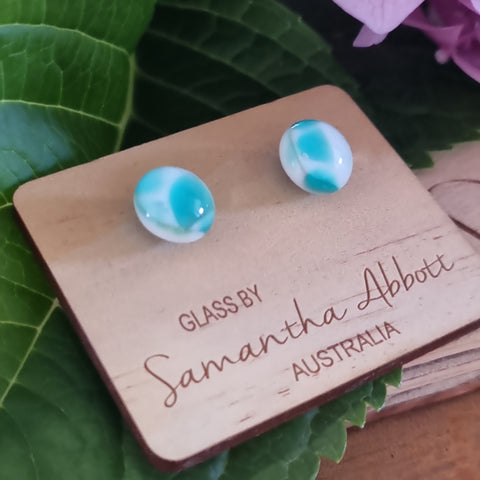 Earrings - Samantha Abbott Glass Studs - 73