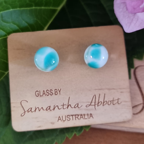Earrings - Samantha Abbott Glass Studs - 73