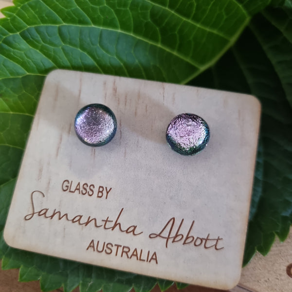 Earrings - Samantha Abbott Glass Studs - 74