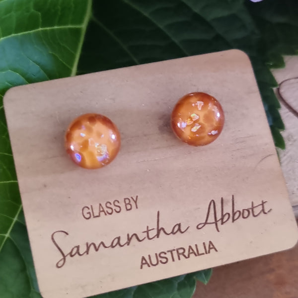 Earrings - Samantha Abbott Glass Studs - 25