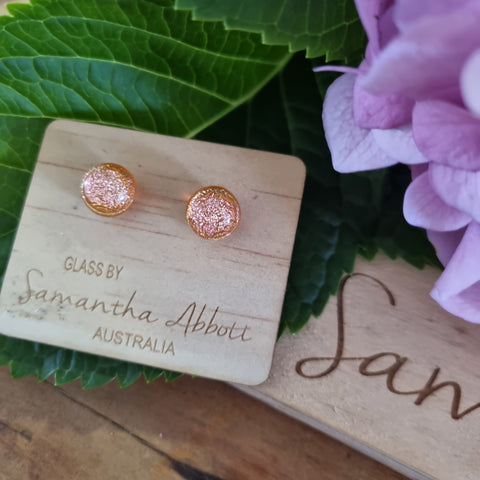 Earrings - Samantha Abbott Glass Studs - 24