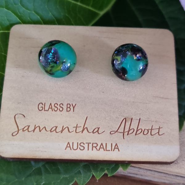 Earrings - Samantha Abbott Glass Studs - 5