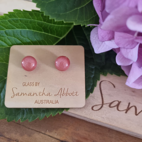 Earrings - Samantha Abbott Glass Studs - 85