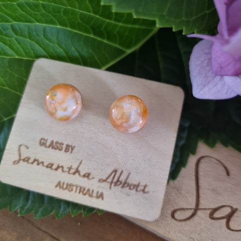 Earrings - Samantha Abbott Glass Studs - 36