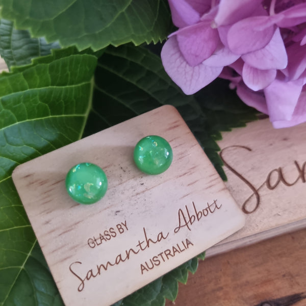 Earrings - Samantha Abbott Glass Studs - 44