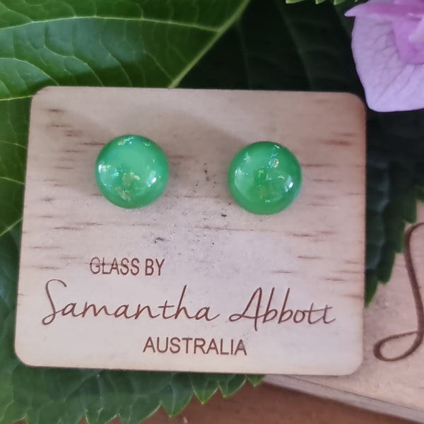 Earrings - Samantha Abbott Glass Studs - 44