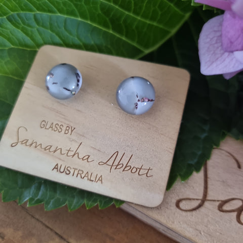 Earrings - Samantha Abbott Glass Studs - 39
