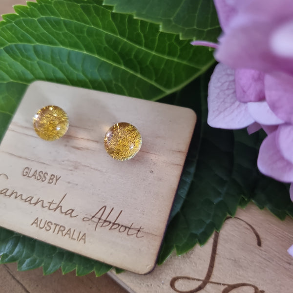 Earrings - Samantha Abbott Glass Studs - 17