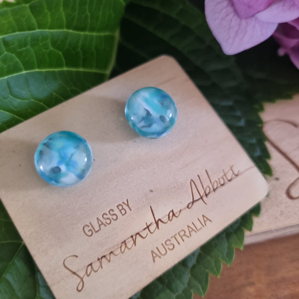 Earrings - Samantha Abbott Glass Studs - 68