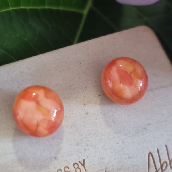 Earrings - Samantha Abbott Glass Studs - 2