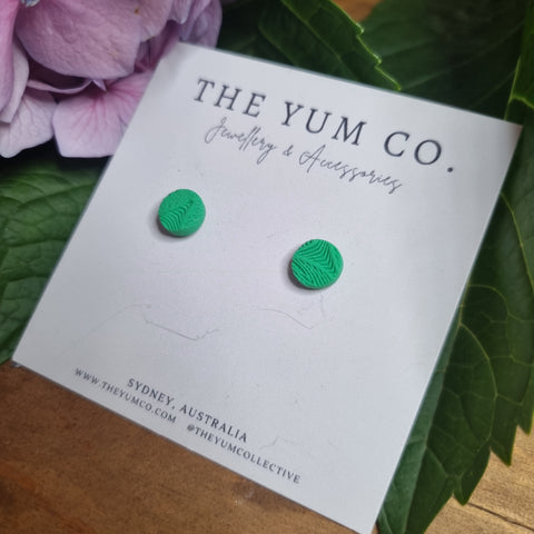 Earrings - The Yum Co. Mini Green YMG .
