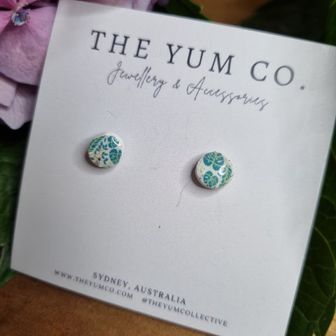 Earrings - The Yum Co. Leaf YCL .