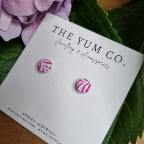 Earrings - The Yum Co. Mini Pink YMP .