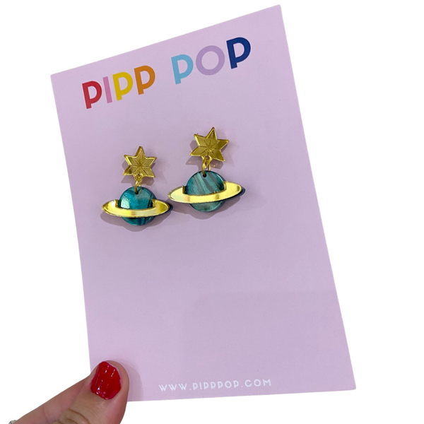 Planet Dangle Earrings PDE