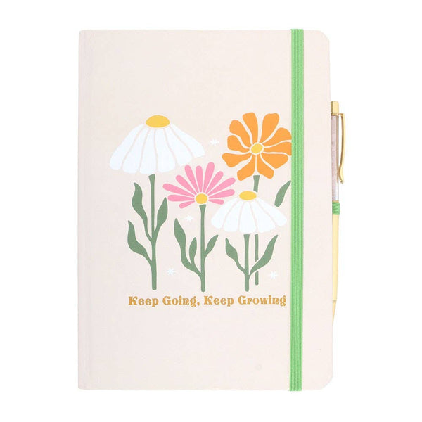 Keep Going, Keep Growing Notebook with Rose Quartz Pen KGN
