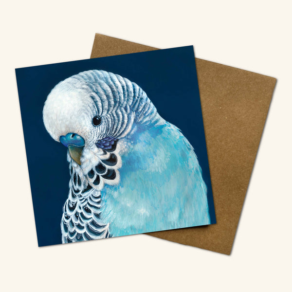 Locky the Budgie Greeting Card LBC