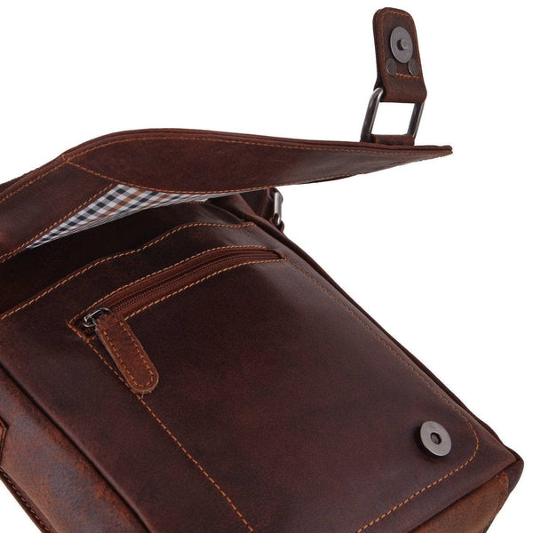 Greenwood Leather - Leather Shoulder Bag Sandel - Hobart GWH
