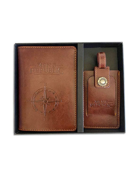 Men's Republic Travel Wallet & Luggage Tag Set TWS