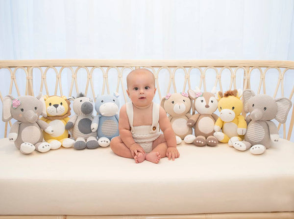 Noah the Giraffe Knitted Toy NGK