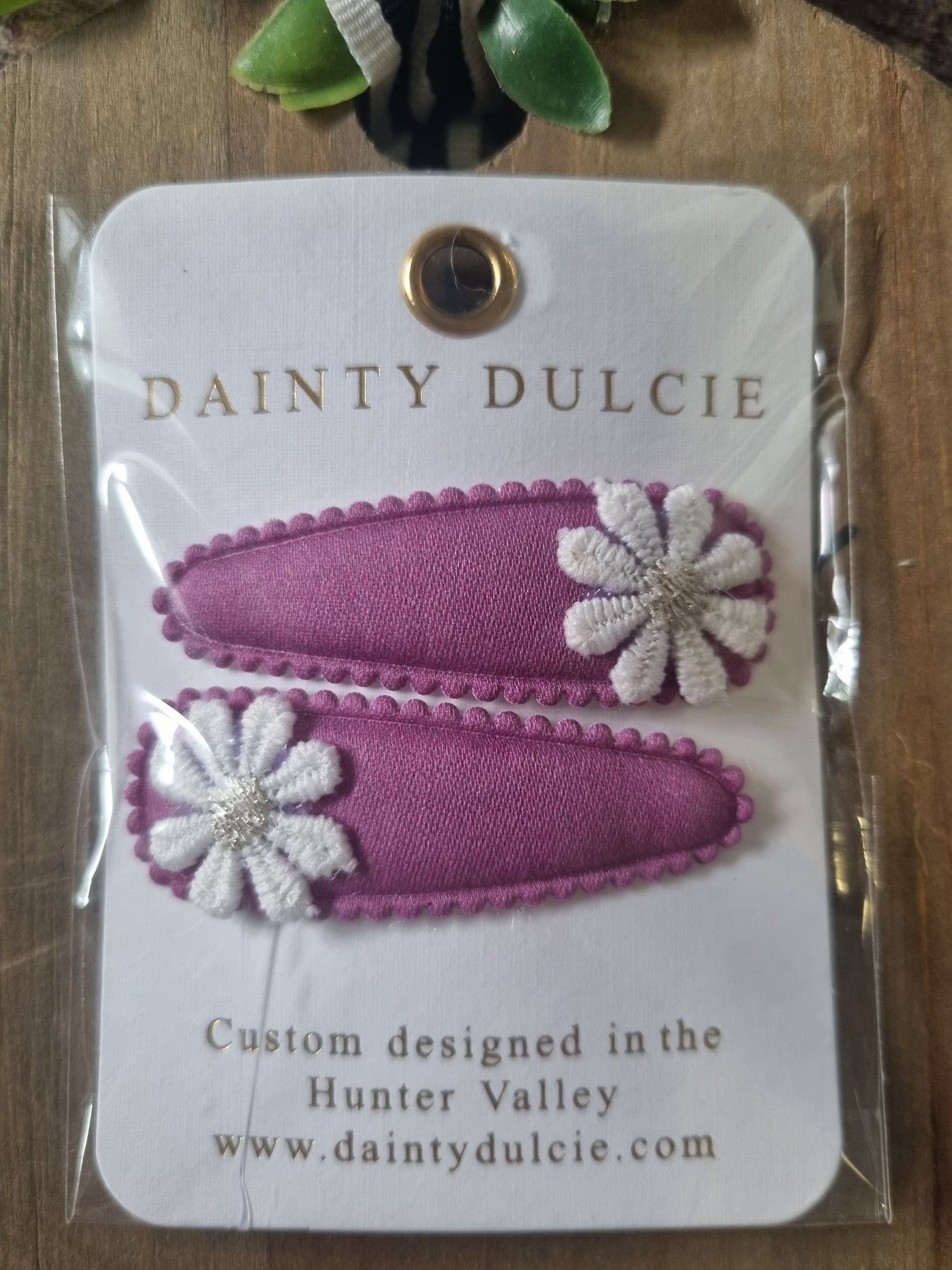 Dainty Dulcie Hair Clip Beatrice Mauve DDM