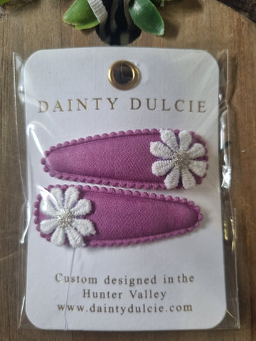 Dainty Dulcie Hair Clip Beatrice Mauve DDM