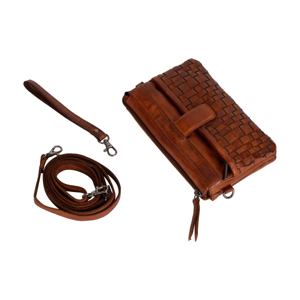 Greenwood Leather - Leather Phone Bag Cognac GLP