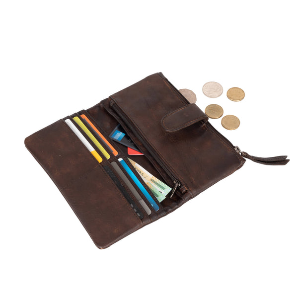 Leather Ladies Wallet GW2250BRN LLW