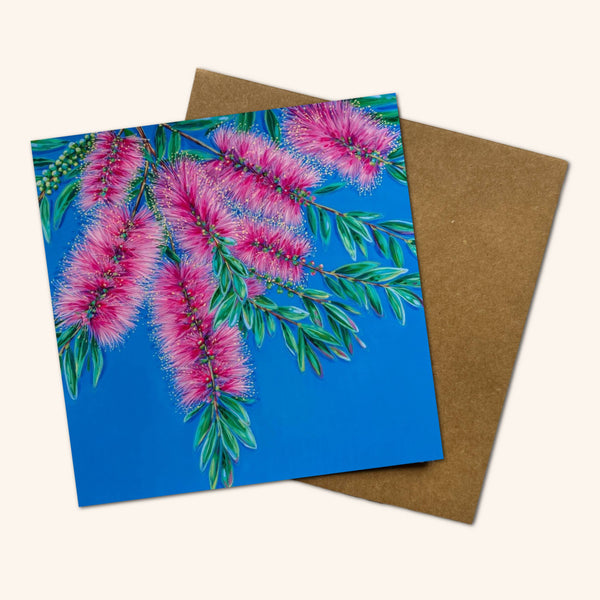 Happy Days' Bottlebrush Greeting Card BBH 💚