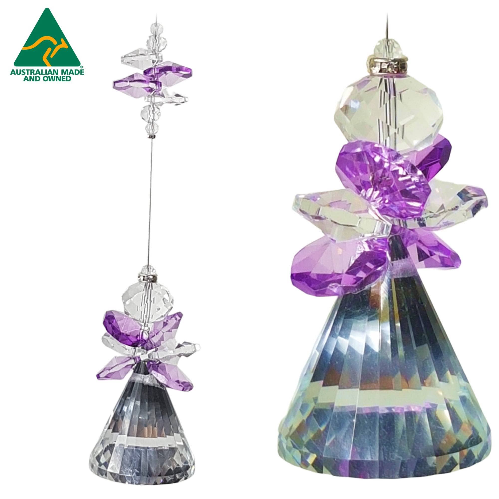 Angel Crystal Suncatcher- bell ball crystals ACS