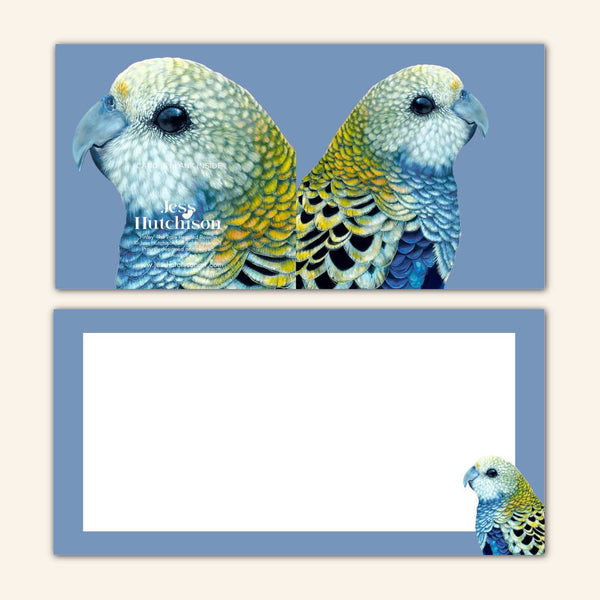 Finley the Pale Headed Rosella Greeting Card FPH 💚