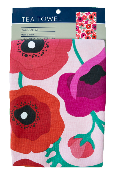 Tea Towel - Poppies TTP