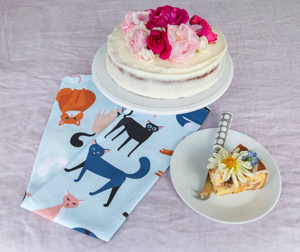 Tea Towel - Colourful Cats TCC