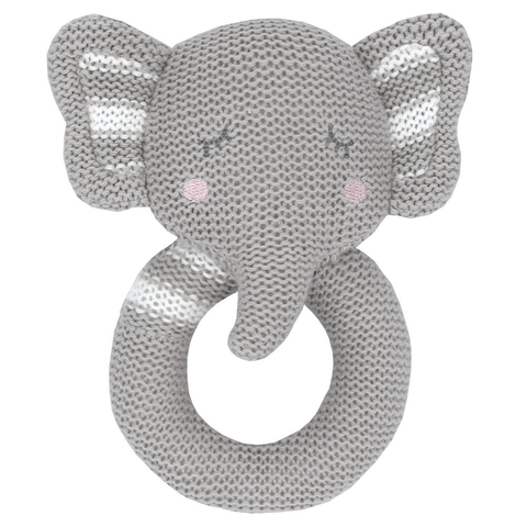 Knitted Rattle - Eli the Elephant 2025 KRE