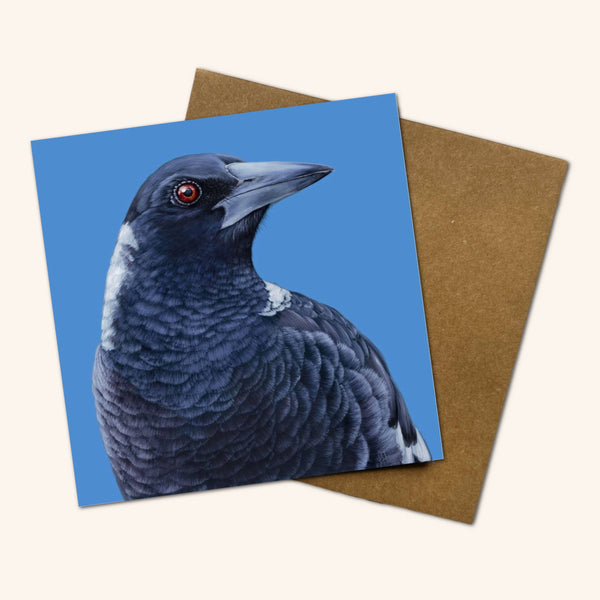 Maverick the Magpie Greeting Card NMM 💚