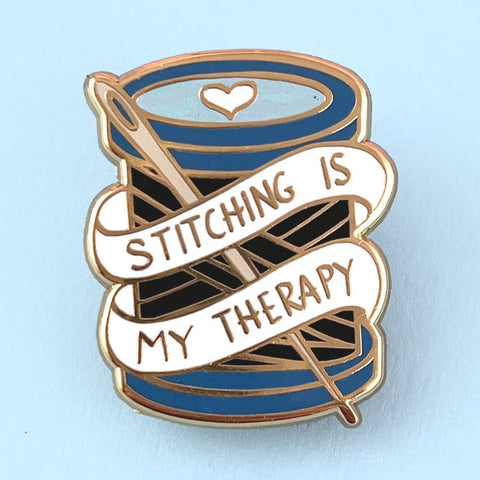 Jubly-Umph - Stitching Is My Therapy Lapel Pin 🌟