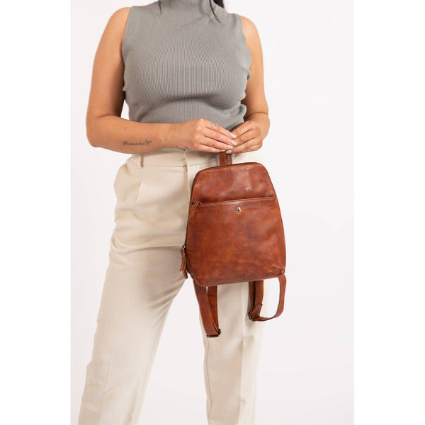 Leather Backpack Perth - Cognac GW6854COG LBP