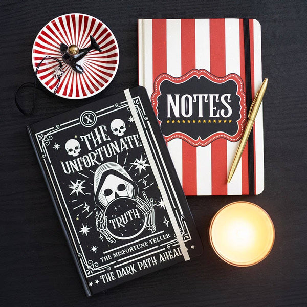 Red Circus Stripe A5 Notebook CNB