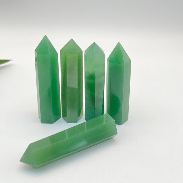 Crystals - Green Aventurine Crystal Tower Point Generator- Heart Healer GAH