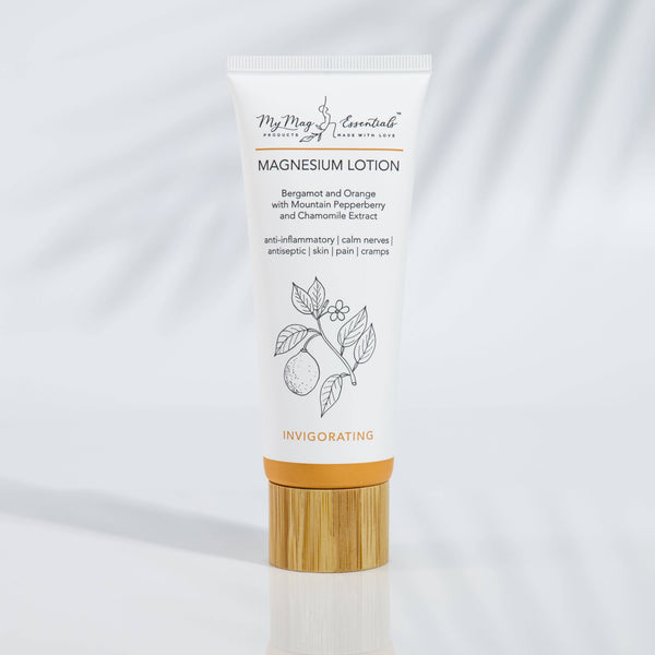 Magnesium Body Lotion Orange and Bergamot with Mountain Pepperberry + Chamomile Extract MBOB 💚