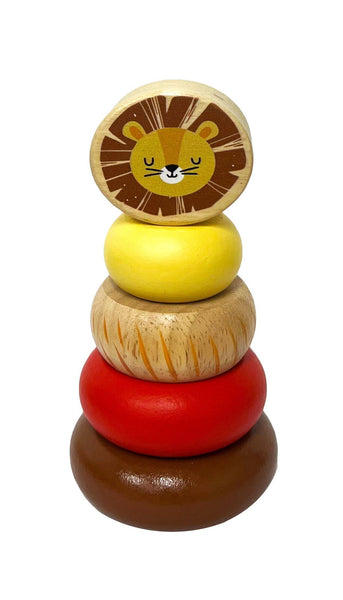 Wooden Mini Safari Animal Stacking Toy assorted WSA