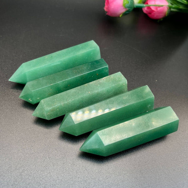 Crystals - Green Aventurine Crystal Tower Point Generator- Heart Healer GAH