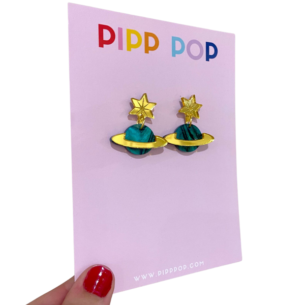 Planet Dangle Earrings PDE