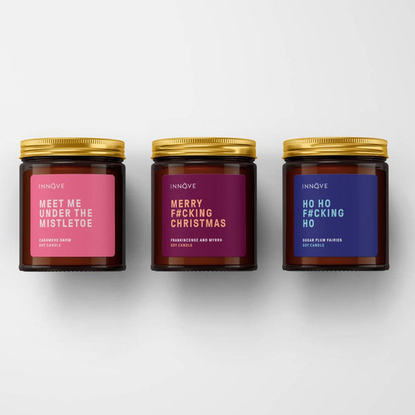 Candle Christmas - Ho Ho F#cking Ho Candle - Sugar Plum Fairies Fragrance CHH