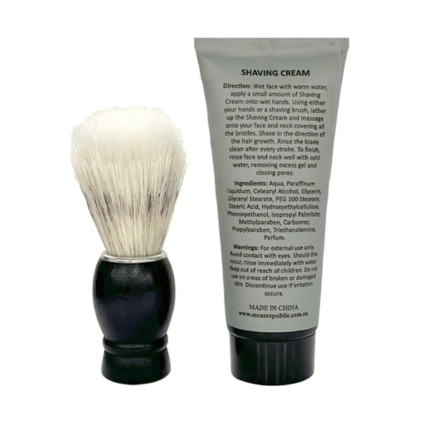 Mug with Shaving Cream and Beard Brush FDM